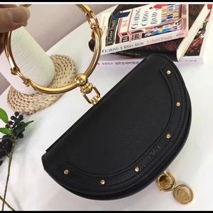 Designer inspired real leather bag